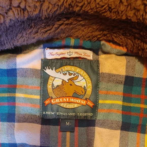 Keil James Patrick's Great Moose Fleece Jacket Sweater warm fuzzy New England 🫎 - Picture 5 of 11